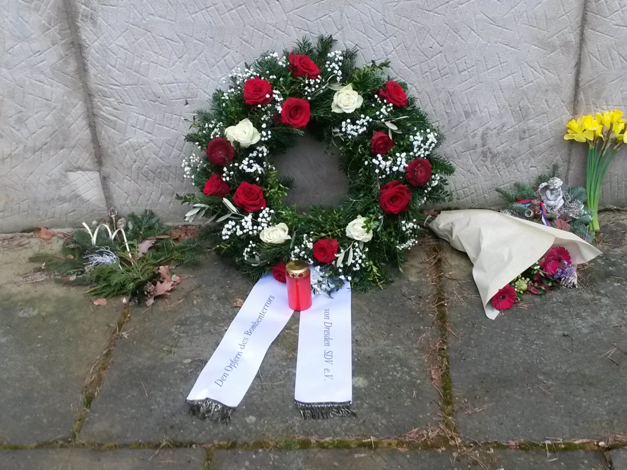 Gedenken an die Bombenopfer in Dresden